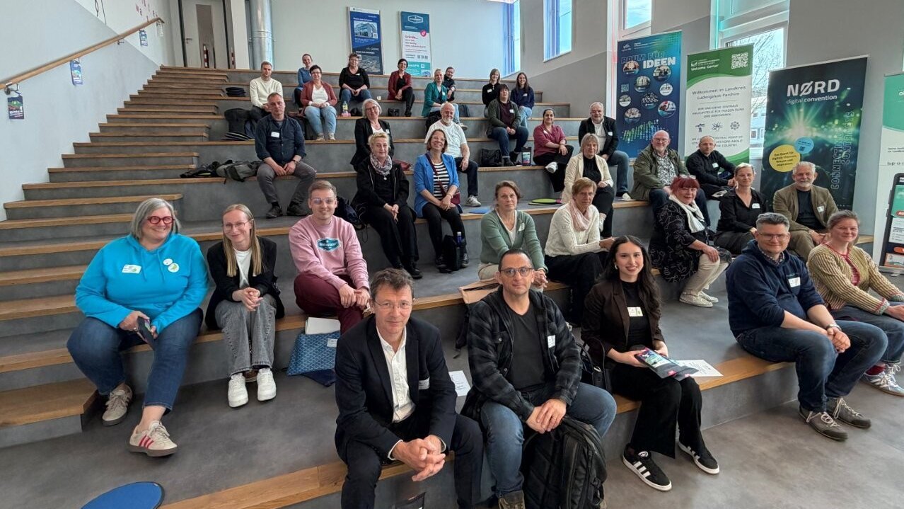 Teilnehmerinnen und Teilnehmer der Lehrkräftefortbildung im Zukunftszentrum DeveLUP am 28. April 2026