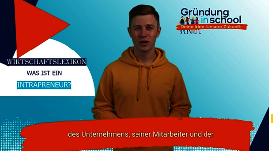 Avatar Adam erlärt den Begriff "Intrapreneur"