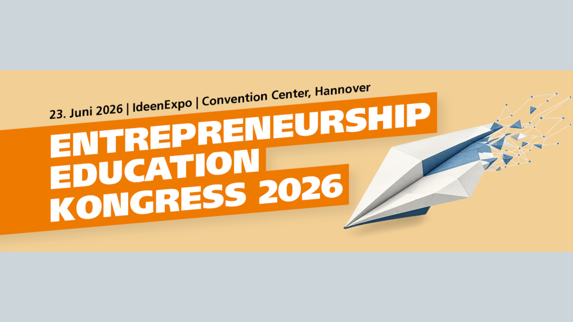 Ankündigungs-Visual des Entrepreneurship Education Kongresses 2026 in Hannover