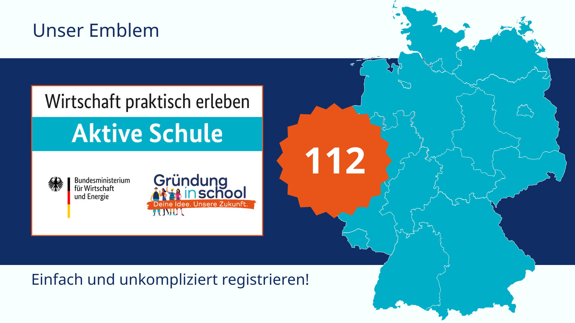 Illustration zum Emblem: 112 Schulen sind registriert